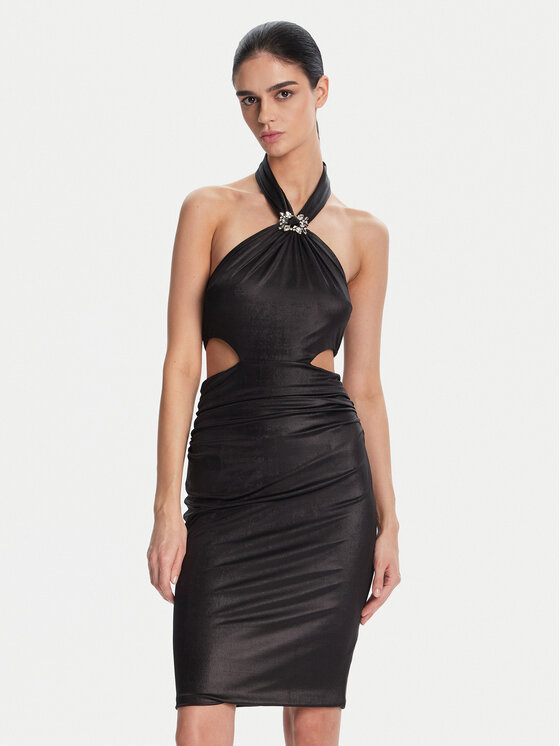 Снимка на Fracomina Коктейлна рокля FQ25SD1001W798T4 Черен Slim Fit