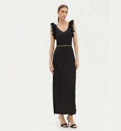 Снимка на Fracomina Коктейлна рокля FR25SD3005J46301 Черен Regular Fit