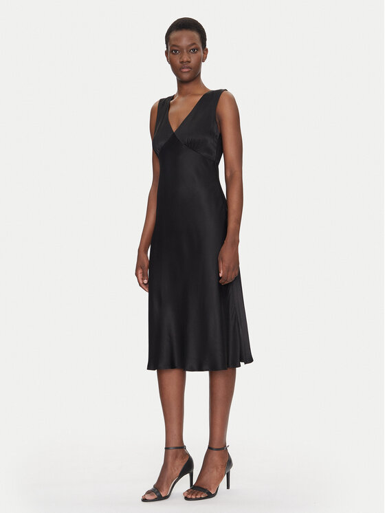 Снимка на Fracomina Коктейлна рокля FS25SD2004W73201 Черен Slim Fit
