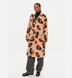 Снимка на Frieda & Freddies Кожено палто 3818 Бежов Regular Fit