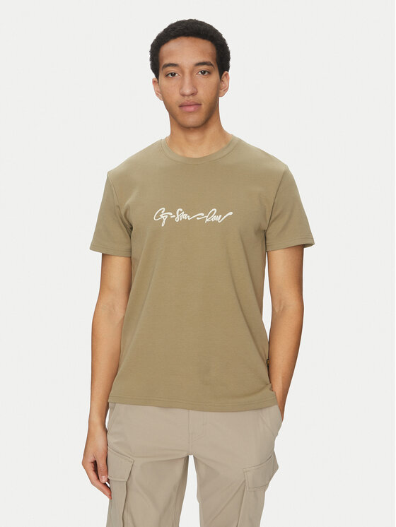 Снимка на G-Star Raw Тишърт G-Script D25150-C812 Зелен Regular Fit