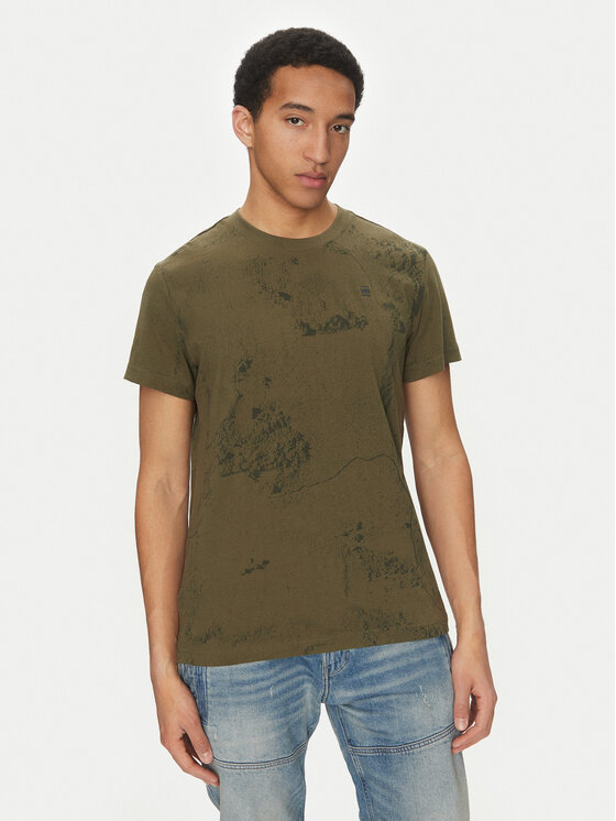 Снимка на G-Star Raw Тишърт Wash D25973-C338 H343 Зелен Regular Fit