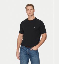 Снимка на Gant Тишърт Original Shield 2003295 Черен Regular Fit