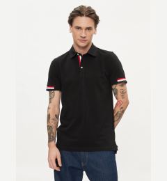 Снимка на Geox Тениска с яка и копчета M4510L T2649 F9000 Черен Regular Fit
