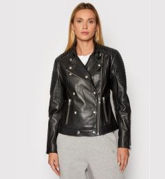 Снимка на Gestuz Кожено яке Melgz 10904666 Черен Regular Fit