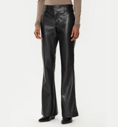 Снимка на Gina Tricot Панталони от имитация на кожа 23545 Черен Regular Fit