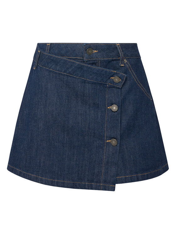 Снимка на Guess Jeans Дънкова пола W5BD96 D002A Тъмносин Regular Fit