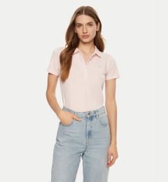 Снимка на Guess Jeans Тениска с яка и копчета W5RP47 KARS2 Бежов Regular Fit