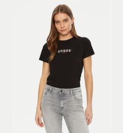 Снимка на Guess Jeans Тишърт W5RI54 J1314 Черен Regular Fit