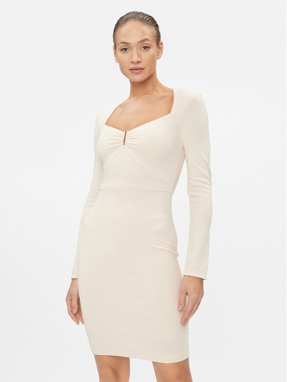 Снимка на Guess Ежедневна рокля Evelina W4RK53 KC2A2 Бежов Slim Fit