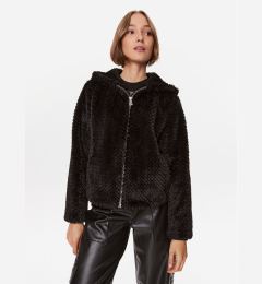 Снимка на Guess Кожено палто W3BL50 WFSD0 Черен Regular Fit