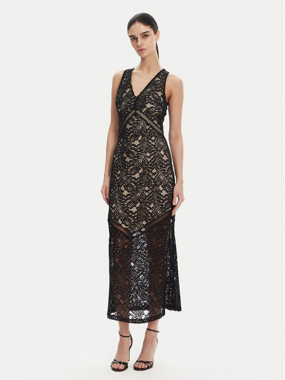 Снимка на Guess Коктейлна рокля W5GT37 KCS90 Черен Slim Fit