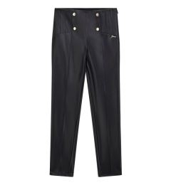 Снимка на Guess Панталони от имитация на кожа J5BB00 WFV60 Черен Slim Fit