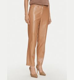 Снимка на Guess Панталони от имитация на кожа Lia W4YB18 WF8Q0 Бежов Regular Fit