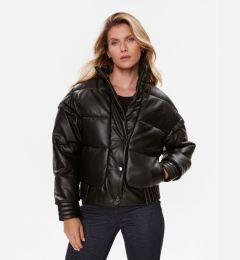 Снимка на Guess Пухено яке Ivana W3BL12 WFSP0 Черен Regular Fit