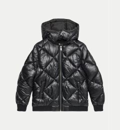 Снимка на Guess Пухено яке L4BL00 WEGY0 Черен Regular Fit