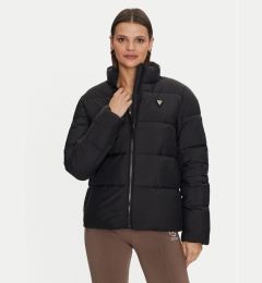 Снимка на Guess Пухено яке New Claudia V4YL03 WFUD0 Черен Regular Fit