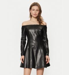 Снимка на Guess Рокля от имитация на кожа W5RK43 K8S30 Черен Regular Fit