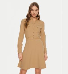 Снимка на Guess Рокля тип риза W5RK93 KCBO2 Бежов Regular Fit