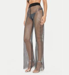Снимка на Guess Текстилни панталони Net E4YB00 KCDW0 Черен Regular Fit
