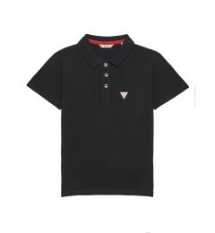 Снимка на Guess Тениска с яка и копчета L2GP02 KAPY0 Черен Regular Fit