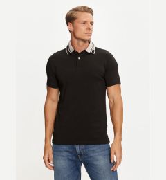 Снимка на Guess Тениска с яка и копчета M4BP66 J1314 Черен Regular Fit