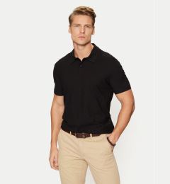 Снимка на Guess Тениска с яка и копчета M4YP31 KCD60 Черен Regular Fit