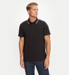 Снимка на Guess Тениска с яка и копчета M4YP40 KARS0 Черен Regular Fit