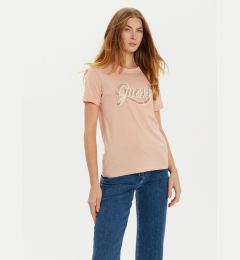 Снимка на Guess Тишърт W4YI09 JA914 Розов Regular Fit