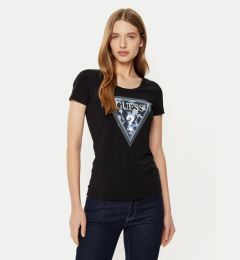 Снимка на Guess Тишърт W5RI00 J1314 Черен Regular Fit