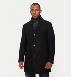 Снимка на Hechter Paris Вълнено палто 45014 142270 Черен Regular Fit