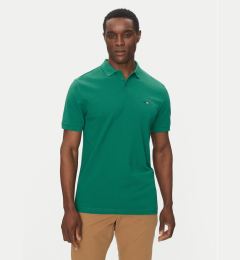 Снимка на Hechter Paris Тениска с яка и копчета Pique H-Eco 74004 151902 Зелен Regular Fit