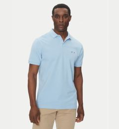 Снимка на Hechter Paris Тениска с яка и копчета Pique H-Eco 74004 151902 Светлосиньо Regular Fit