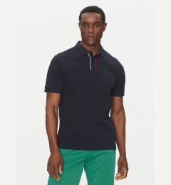 Снимка на Hechter Paris Тениска с яка и копчета Pique H-Eco 74013 151902 Тъмносин Regular Fit