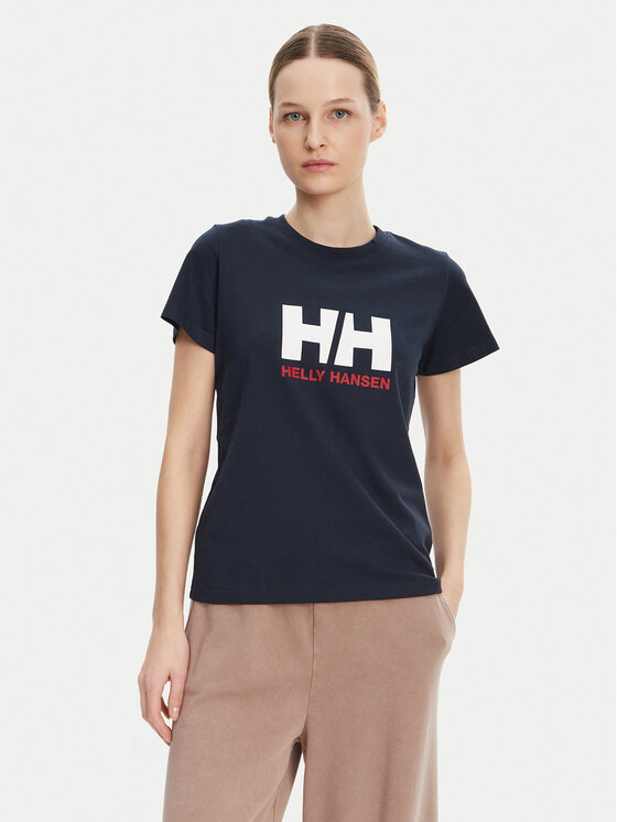 Снимка на Helly Hansen Тишърт Logo 54593 Тъмносин Regular Fit