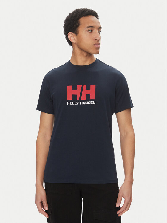 Снимка на Helly Hansen Тишърт Logo 54596 Тъмносин Regular Fit