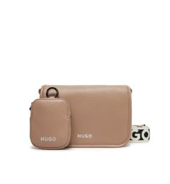 Снимка на HUGO Дамска чанта Bel Crossbody Flap 50541869 Бежов