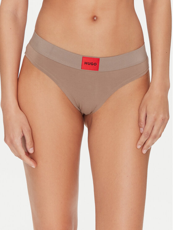 Снимка на HUGO Класически дамски бикини Brief Red Label 50502754 Кафяв