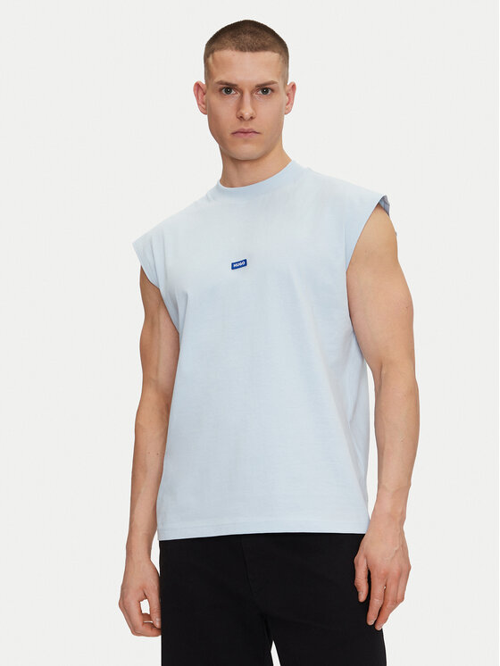 Снимка на HUGO Мъжки топ Navertz 50509773 Светлосиньо Regular Fit