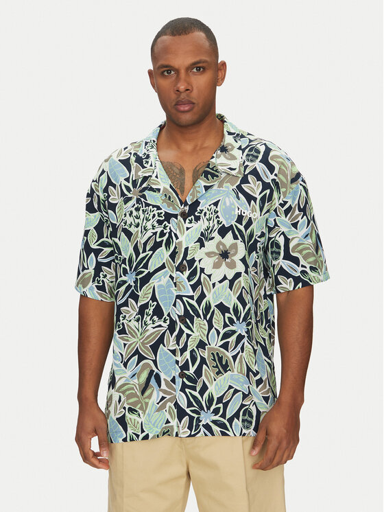 Снимка на HUGO Риза Beach 50540065 Тъмносин Regular Fit