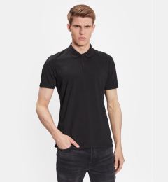 Снимка на Hugo Тениска с яка и копчета 50489905 Черен Regular Fit
