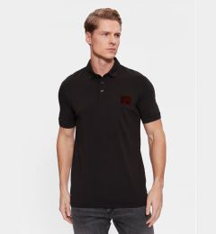 Снимка на Hugo Тениска с яка и копчета Dereso_V 50501022 Черен Regular Fit
