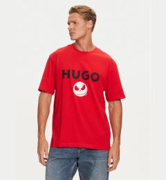 Снимка на HUGO Тишърт 50537986 Червен Regular Fit