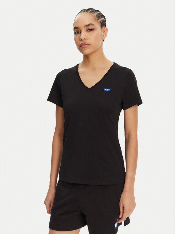 Снимка на HUGO Тишърт Classic 50513667 Черен Slim Fit