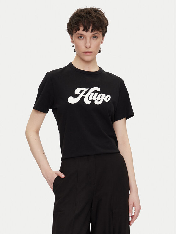 Снимка на HUGO Тишърт Damacia_4 50539101 Черен Regular Fit