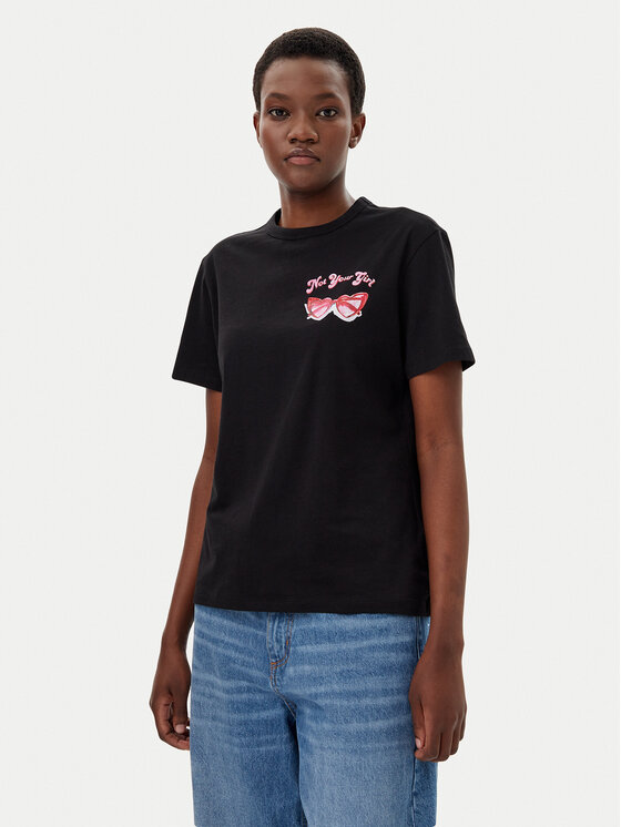Снимка на HUGO Тишърт Damacia_5 50540237 Черен Regular Fit