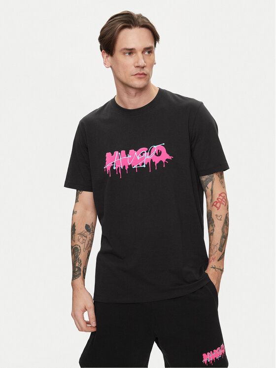 Снимка на Hugo Тишърт Decation 50515282 Черен Regular Fit