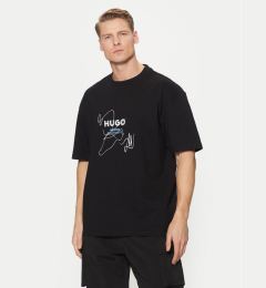 Снимка на HUGO Тишърт Nabion 50530441 Черен Loose Fit