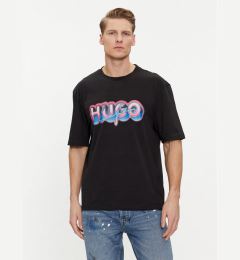 Снимка на Hugo Тишърт Nillumi 50515278 Черен Regular Fit