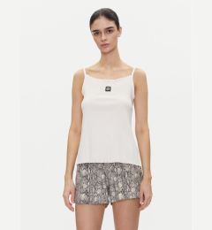 Снимка на HUGO топ Rib_Vest 50540056 Екрю Regular Fit